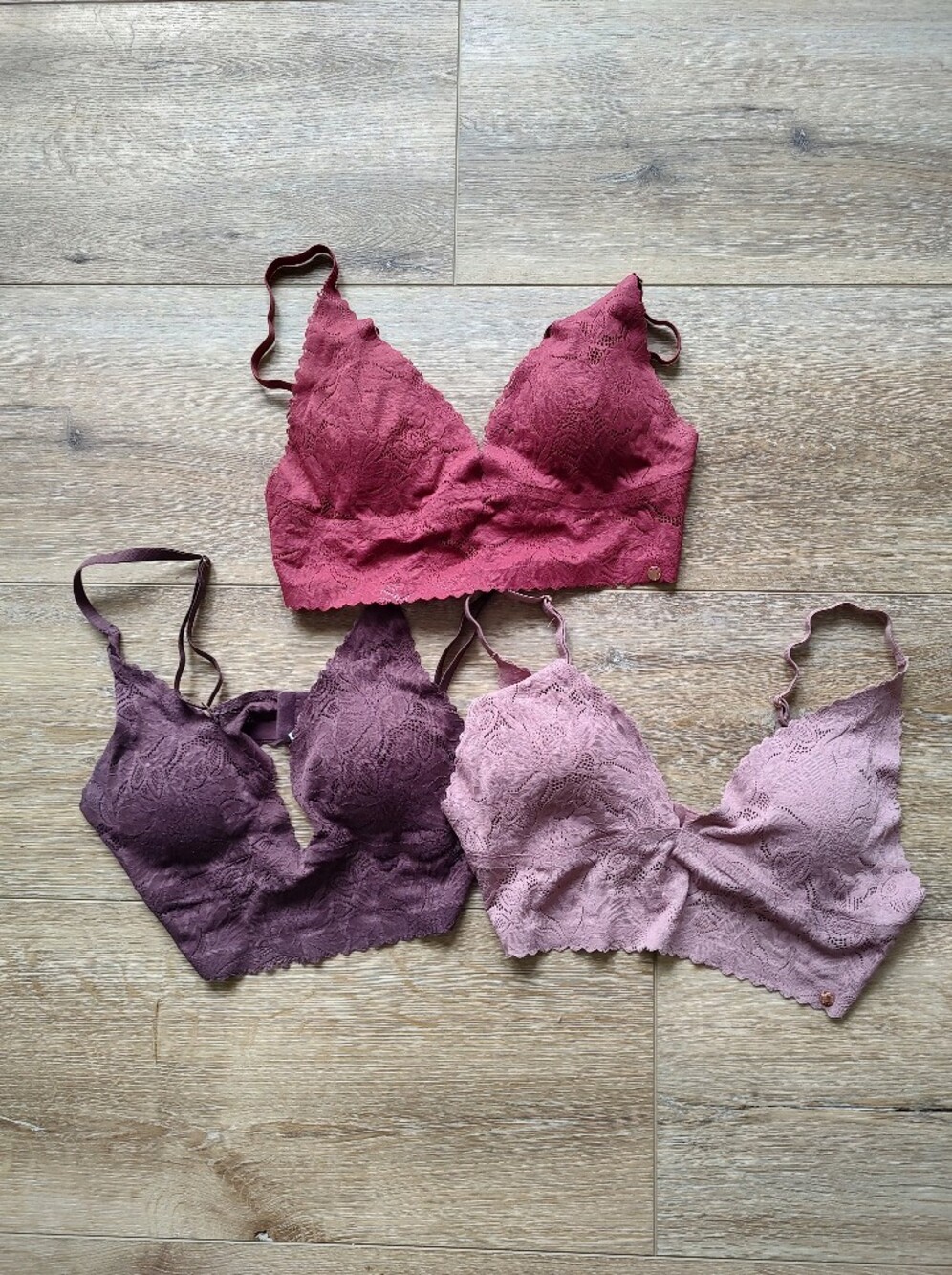 Danskin Intimates Bralets Set Of Three L